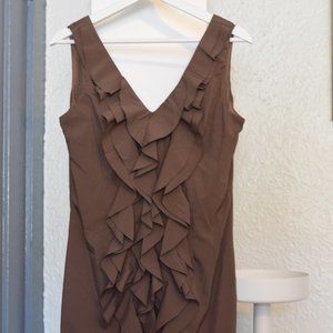 Brown party or wedding dress